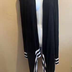 Black and White Women's Cardigan Sweater